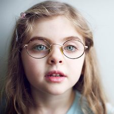 Back To School Eye Exam Girl Glasses
